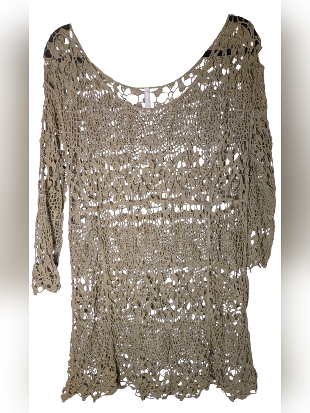 Banana Moon Boho Crochet Lace Beach Tunic XL/2XL